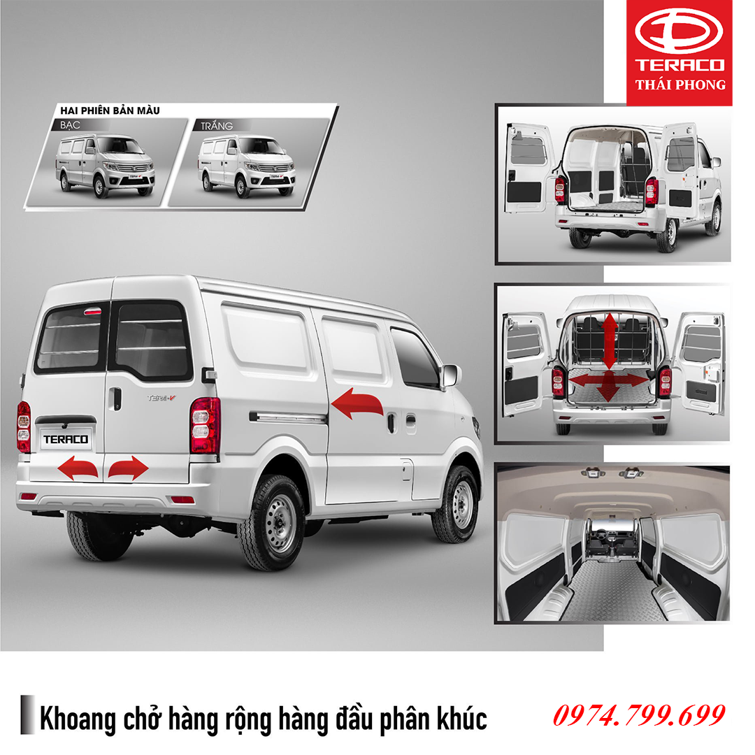 Xe tải van Tera V - siêu khuyến mãi tháng 6 3 2