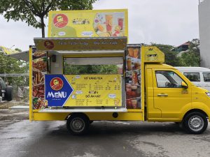 Xe ô tô bán trà trái cây và đồ ăn vặt lưu động 18 4 5