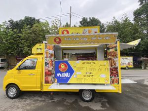 Xe ô tô bán trà trái cây và đồ ăn vặt lưu động 19 5 9