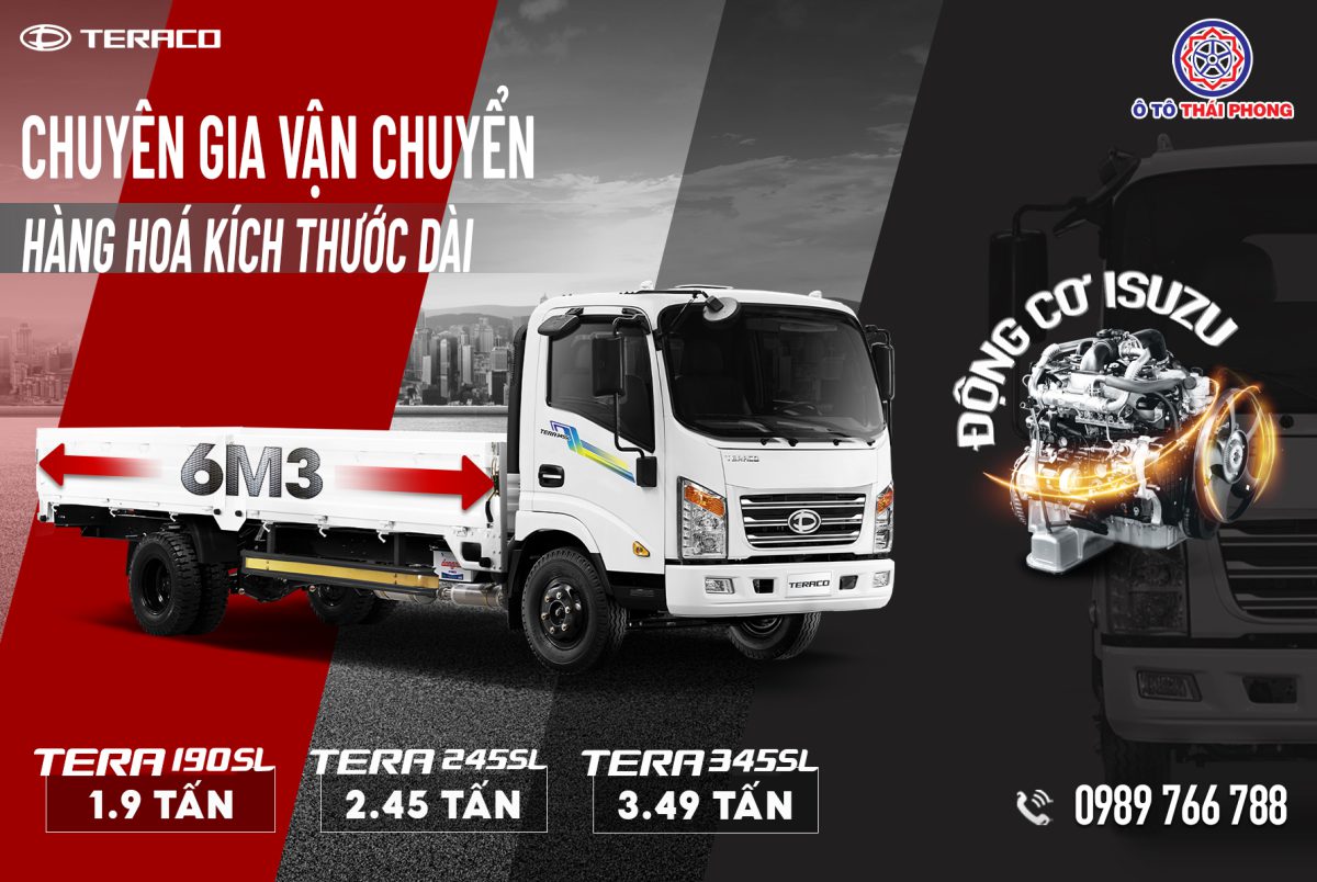 BẢNG GIÁ XE TẢI TERACO 7 DMC T190N KV Jul24