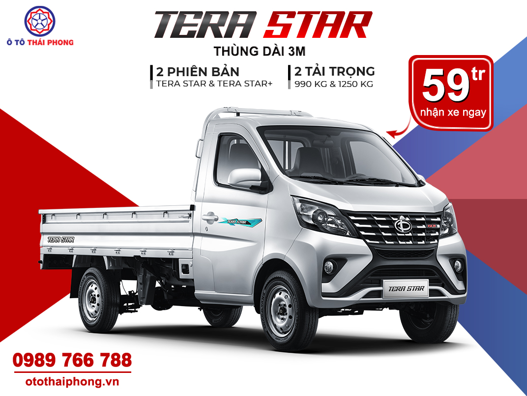 BẢNG GIÁ XE TẢI TERACO 6 tera star TL