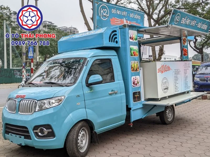 Giải pháp kinh doanh linh hoạt với xe bán hàng lưu động đa năng tiện dụng hiện đại 1 Xe có cửa sổ phục vụ mở ngang hoặc nâng cao dễ thao tác