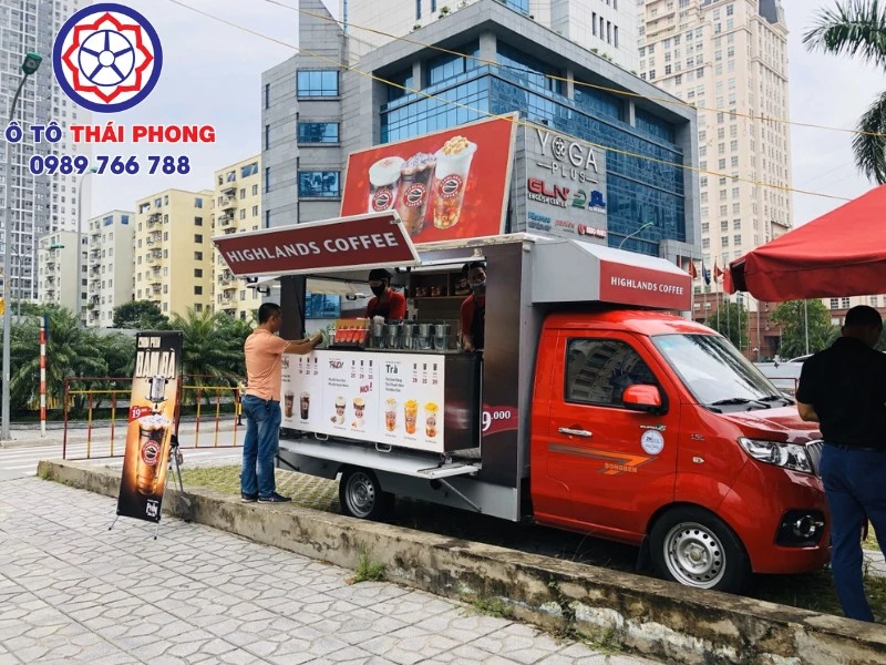 Xe bán hàng lưu động theo yêu cầu Mẫu xe ô tô lưu động bán đồ uống