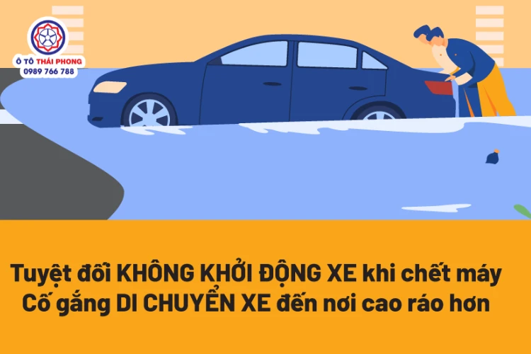 Cách xử lý khi xe tải nhỏ bị ngập nước giữa đường