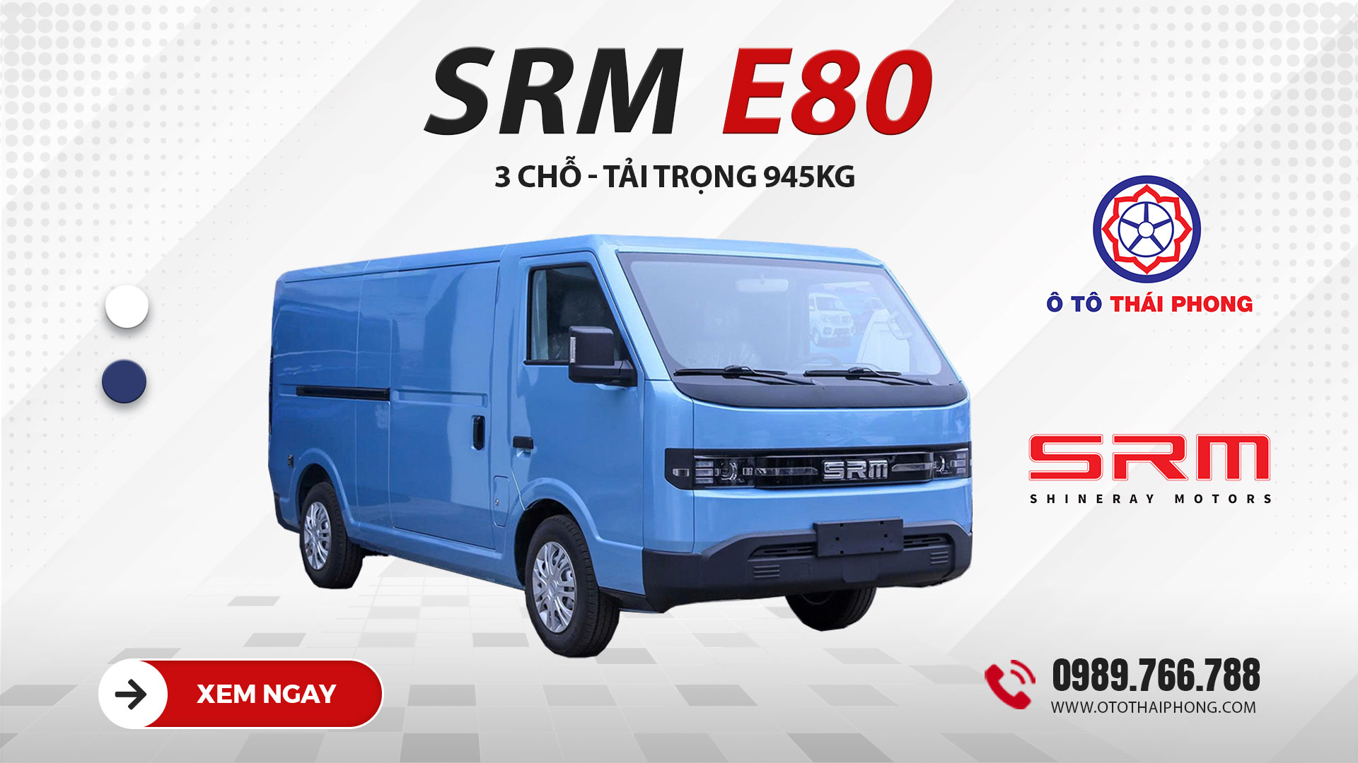 Xe Van Điện SRM E80 1 Xe Van Điện SRM E80