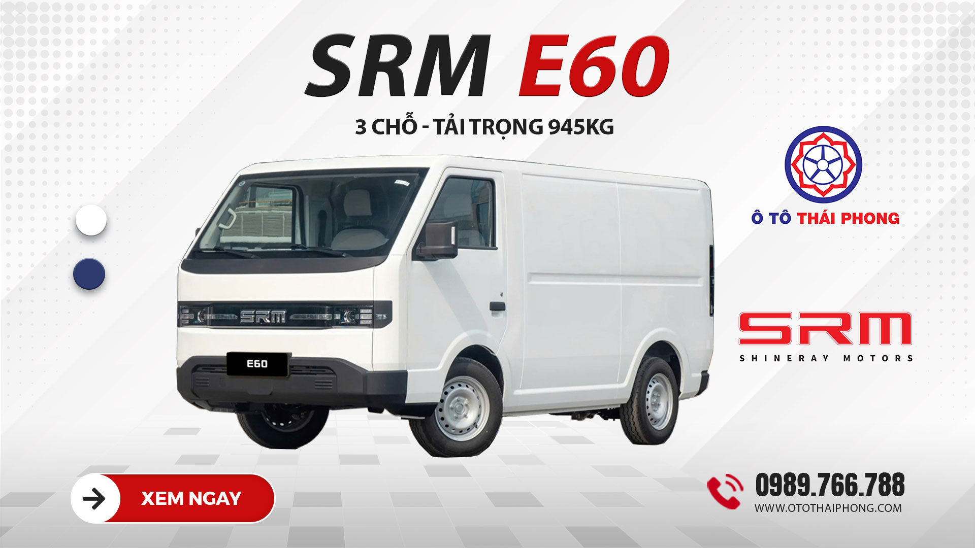 Xe Van Điện SRM E60 1 Xe Van Điện SRM E60