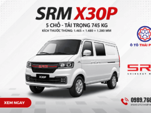 Xe tải van SRM X30P-V5 5 chỗ tải trọng 745 kg